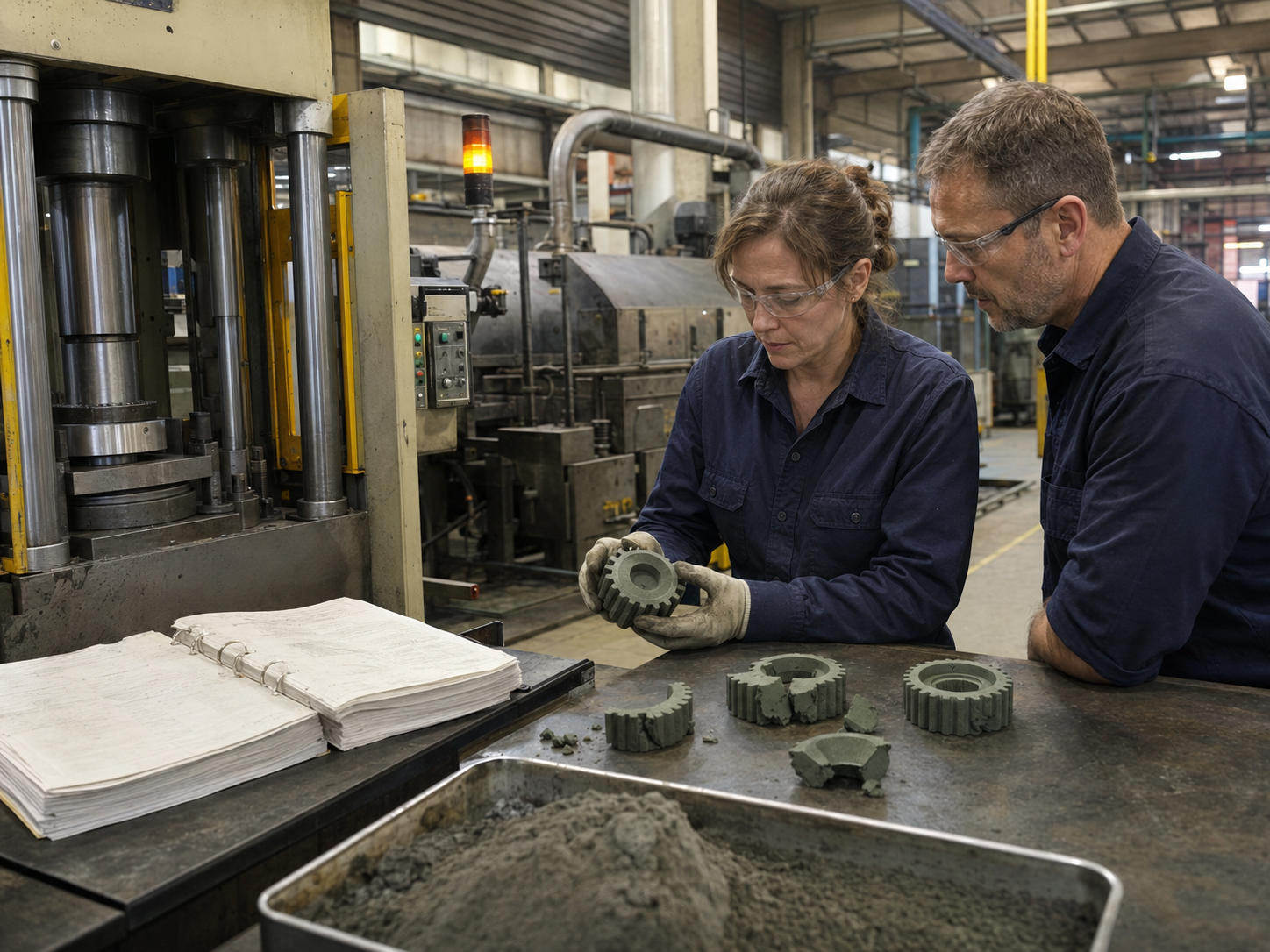 Shop-floor powder metallurgy problem assessment